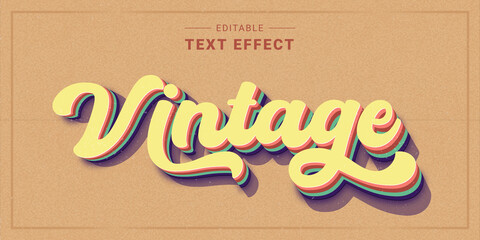Poster - Editable Vintage Text Effect Generator
