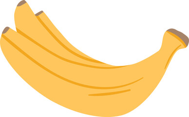 Wall Mural - banana branch cartoon illustration