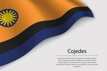 Wave flag of Cojedes is a state of Venezuela