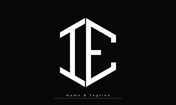 Alphabet letters Initials Monogram logo IE , EI