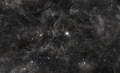Wall Mural - beautiful view of polaris star with surrounding dust clouds