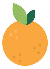 Poster - Orange icon. Ripe fresh fruit. Citrus symbol