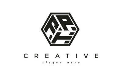 Wall Mural - creative Three letters FPT square logo design
