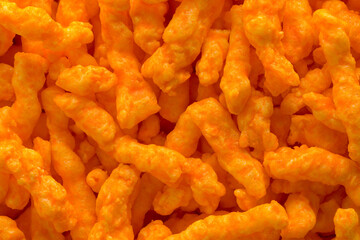 Wall Mural - Crunchy Cheese Puff Background
