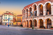 Verona, Italy With The Arena