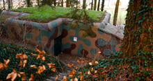 The Bunker Is Located In The Forest Not Far From The Road In The Forest To Protect Civilians In Case Of Bombing.

