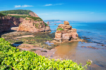 Wall Mural - Ladram Bay in Dorset, United Kingdom, Jurassic Coast