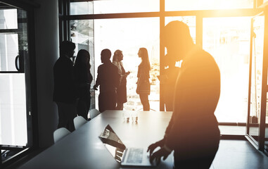 Sticker - In this office, they all aim for one thing - excellence. Cropped shot of businesspeople in an office.