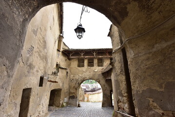 Wall Mural - The clock tower in the citadel of Sighisoara 8