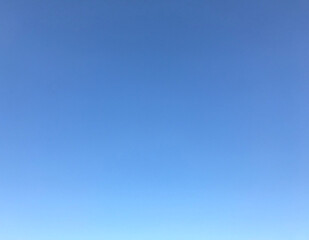 blue sky with no clouds