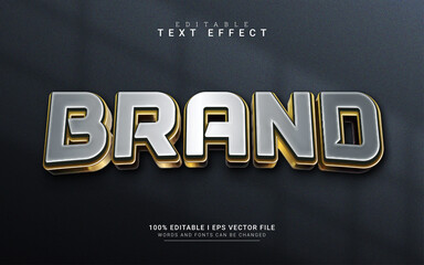 Wall Mural - modern brand 3d style text effect