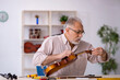 © Elnur - Old male repairman repairing musical instruments at workshop