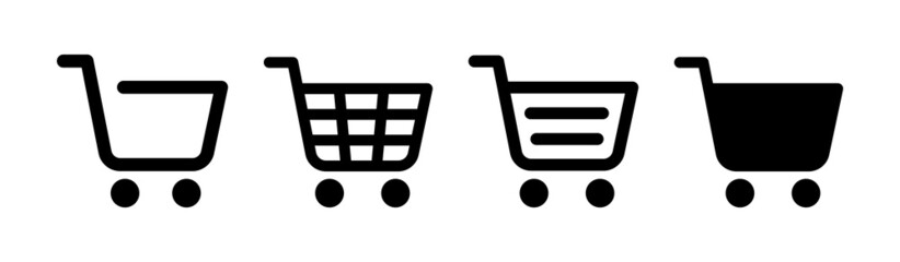 Sticker - Shopping cart icon collection. Vector illustration