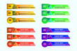 © Rubbble - Colorful lower third banner template set