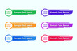 © Rubbble - Colorful lower third banner template set