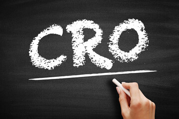 Poster - cro conversion rate optimization - process of increasing the percentage of conversions from a websit