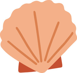 Wall Mural - seashell cartoon illustration
