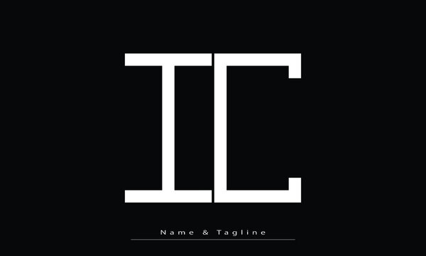 Alphabet letters Initials Monogram logo IC , CI