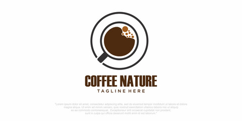 Wall Mural - Coffee logo design template