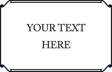 Wall Mural - border frame. vector frame isolated on white background