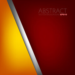 Poster - abstract background with ribbon