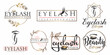 Beautiful eyelash logo template design