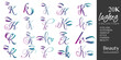 Eyelashes logo with letter K concept