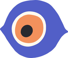 Wall Mural - turkish god eye doodle illustration