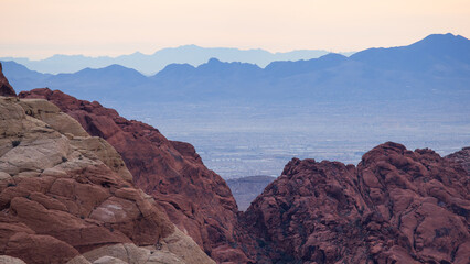 Wall Mural - Mountains from Red Rock Canyon Nevada