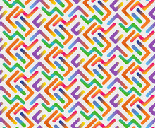 Seamless Colorful Gradient Geometric Pattern. Modern Wallpaper Design
