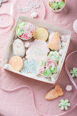 Poster - Mix of Easter cookies in the paper box