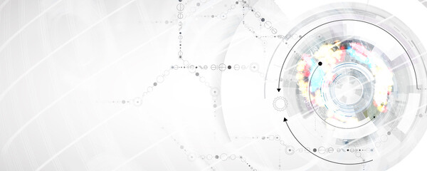 Technology data background, idea of global business solution