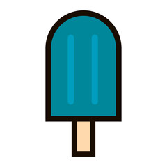 Wall Mural - Isolated ice cream summer icon vector illustration