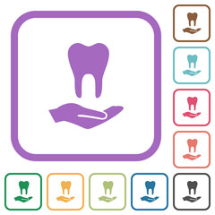 Canvas Print - Dental provision simple icons