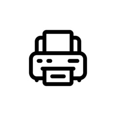 Poster - printer vector icon. computer component icon outline style. perfect use for logo, presentation, website, and more. simple modern icon design line style
