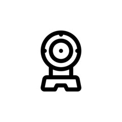 Poster - webcam vector icon. computer component icon outline style. perfect use for logo, presentation, website, and more. simple modern icon design line style