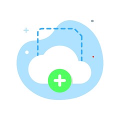 Poster - Upload file to cloud concept illustration flat design vector eps10. modern graphic element for landing page, empty state ui, infographic, icon