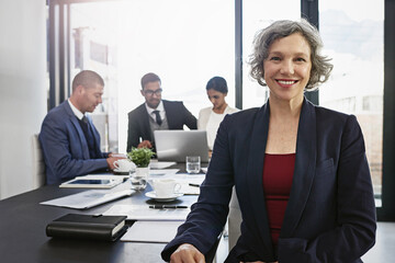 Aufkleber - Ive got a great team behind me. Shot of businesspeople in an office.