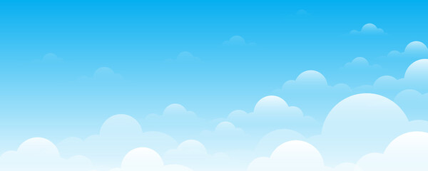 Blue sky background with clouds