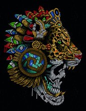 Jaguar Aztec Warrior Mexico