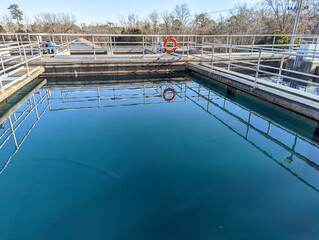 city water treatment plant sediment basin