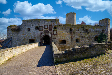 Poster - A view of the castle in Querfurt in Saxony-Anhalt