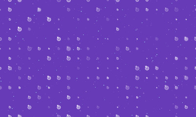 Poster - Seamless background pattern of evenly spaced white goal symbols of different sizes and opacity. Vector illustration on deep purple background with stars