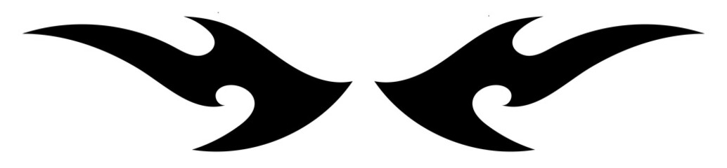 Poster - Abstract mirror tattoo. Ornament or decor.