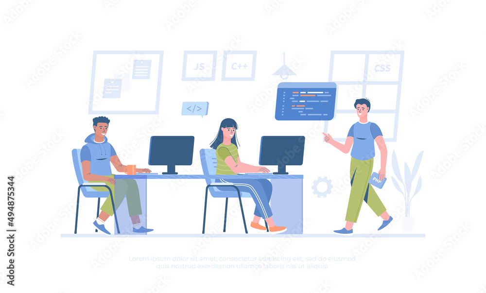 Programming language courses. Mobile app and computer software ...