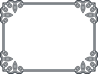 Wall Mural - border frame. vector frame isolated on white background