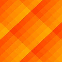 Sticker - Abstract design of an orange checkered background