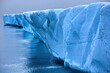 Closeup shot of a Ross Ice Shelf on a cold winter day