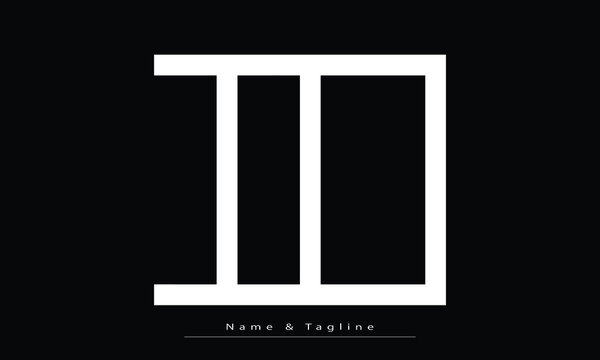 Alphabet letters Initials Monogram logo IO ,  OI