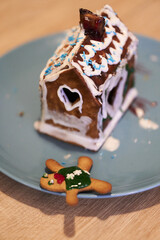 Poster - Closeup of tasty homemade decorative home on a table